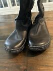 Fitflop Leather 17” Knee High Boots Black Women Size 8
