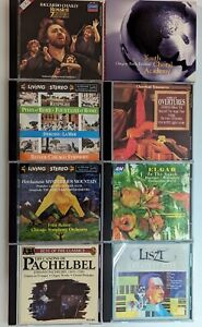 Lot of 8 Classical Artists CD's Various Titles #2 Rossini, Liszt, Pachelbel more