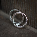 Small 925 Sterling Silver Solid Men's Women's Tiny Hoop Huggie Earrings