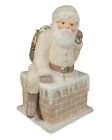 New ListingLarge Bethany Lowe Designs Ivory Santa Going Down Chimney Holiday Decor