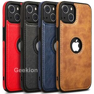 For Apple iPhone 15 14 Plus 13 12 11 Pro XR XS Max Case Leather Shockproof Cover
