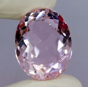 Natural 92.30 Ct Pink Kunzite Oval Cut Loose Gemstone Certified