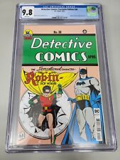 Detective Comics 38 CGC 9.8 Facsimile Edition 1st app Robin DC Comics 2023