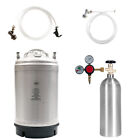 Cold Brew and Draft Beer Kit New 3 Gal Ball Lock Keg 5 lb. CO2 Tank & Regulator