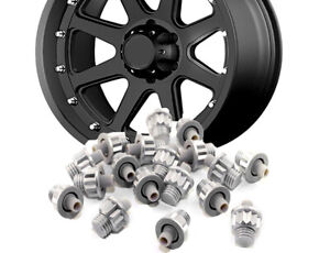 20x Wheel Rivet Nut Lip Replacement Addict Rivet Bdw027-1 Xd Series Silver