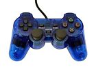 PS2 Wired Replacement Controller Transparent Blue For PlayStation 2 Ps2 PlayStat