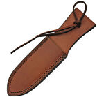 PA661210 Brown Leather Knife Sheath fits Up To 6