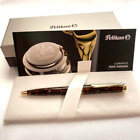 Pelikan Souveran K800 Renaissance Brown Ballpoint Pen Limited 24k Gold NEW