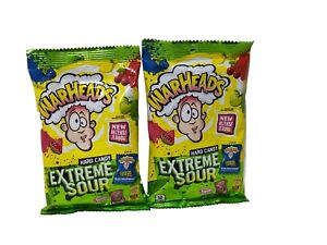 2 x Warheads Hard Candy Extreme Sour 3.25 Oz Each