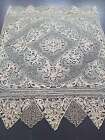Antique hand made mixed lace tablecloth 226x176cm