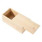 New ListingUseekoo Unfinished Wooden Storage Box with Sliding Lid, 7.8'' x 3.9'' x D-Wood