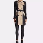 New with defects Coach belted silk trench coat  XS