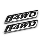 2pcs Metal  i4WD Logo For Badge Car Trunk Rear 4X4 AWD Emblem Sticker