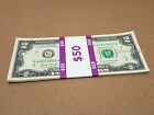 Lot - 25 ($2) TWO DOLLAR BILLS UNCIRCULATED SEQUENCIAL CONSECUTIVE SERIAL NUMBER