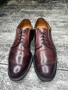 ALLEN EDMONDS Derby Oxblood Leather Oxfords Shoes 10 D #1431