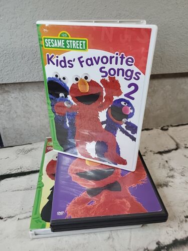 Sesame Street Elmo DVDs Lot of 3
