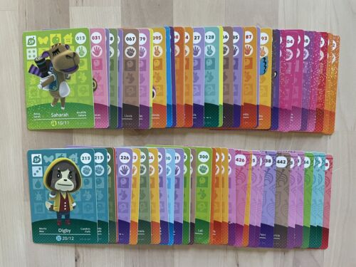 Animal Crossing Lot of 67 Amiibo Cards Series 1 2 3 4 5 US EUR JP READ DESCR L9