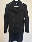 Vince Double Breasted Black Peacoat Sweater  Womens Size XS Knit Cardigan Wool