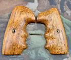 Vintage Light Walnut Gunfighter Style Grips For Smith & Wesson J Frame Sq. Butt