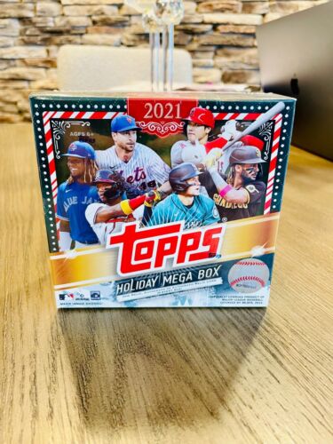 Topps 2021 MLB Holiday Mega Box (100 Cards Total) One Relic or Autograph Per Box