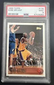 1996 Topps Kobe Bryant RC PSA 9 Mint Rookie Los Angeles Lakers