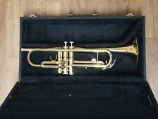 Vtg Holton Trumpet T602P Brass Musical Instrument In King Hard Case For Repair