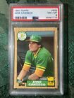 1987 Topps #620, Jose Canseco RC PSA 8 NM-MT Athletics