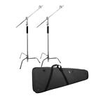 Flashpoint 10' Century Light Stand on Turtle Base Kit, 2-Pack with Case #FPSCK4