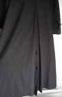 Vtg LONDON FOG Women's Size 8 Petite 8P Long Black Fully Lined Rain/Trenchcoat