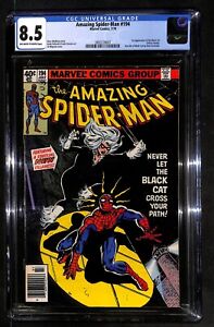 Amazing Spider-Man #194 CGC 8.5 - First Appearance Black Cat 1979 (DW) 105 KEY
