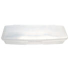 1pc Small Plastic Manicurists Personal Box Storage Case Container White
