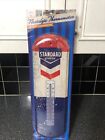 Standard Oil Co. Thermometer Tin Metal Sign -  Chevron - Gas Station 17.5” Tall