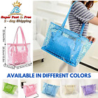 Large Neno Candy Color Polka Dot Clear Bags Beach Tote Shoulder Handbag Woman