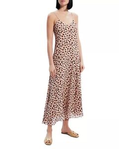 Theory Cami Asymmetric Maxi Silk Slip Dress 6 $525