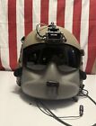 REAL GENTEX HGU56P HELICOPTER PILOT FLIGHT HELMET FULLY EQUIPPED SIZED LARGE