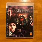 Folklore (Sony PlayStation 3, 2007) COMPLETE CIB TESTED WORKING RARE PS3 PS 3