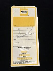 Vincent Price Autograph On Hertz Rental Car Envelope 1978-1980
