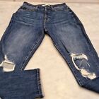 Willow & Root Distressed The Curvy Mom Jean Dark Wash Size 27 High Rise