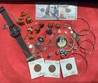 Vintage Antique & Modern Sterling Silver Gold Jewelry 925 Collectible Scrap LOT