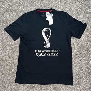 Adidas FIFA World Cup 2022 Qatar Black Soccer T-Shirt Tee Men’s Size Medium New