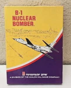 B-1 NUCLEAR BOMBER Microcomputer Games Cassette Game For Apple 2 & Atari 400/800