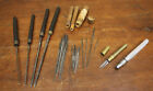ASSORTED VINTAGE WATCHMAKER BROACH REAMER TOOLS LARGE & SMALL MICRO BROACHES.