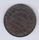 New ListingINDIA भारत East India Company 1/4 Anna 1835 copper, KM446.2 (Z592)