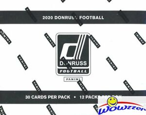 2020 Donruss Football Factory Sealed JUMBO FAT Pack Box-360 Cards! 48 Parallels!