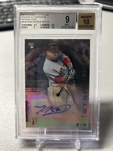 New Listing2014 Bowman Sterling Refractor Auto Mookie Betts RC BGS 9/10 Auto #026/150