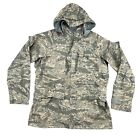 US Military Parka Jacket Mens L Air Force Tiger Stripe Camouflage All Purpose