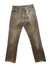 Vintage Levis 519 Corduroy Pants Mens 31x30 Brown Straight Leg USA Made 80s