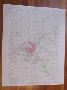 Wabash Indiana 1982 Original Vintage USGS Topo Map