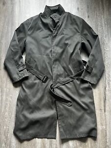 Giorgio Armani Men's Trench Coat Belted Gray Size 48 2XL