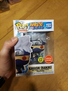 Funko Pop Naruto Shippuden Kakashi Raikiri #1103 GITD Gamestop EXCLUSIVE READ